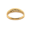 9CT YELLOW GOLD CURVE PATTERN DIAMOND DRESS RING VALUED @ $1499