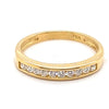 18CT YELLOW GOLD CHANNEL SET DIAMOND DRESS RING VALUED @ $1899