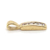 9CT YELLOW GOLD CHANNEL SET CUBIC ZIRCONNIA PENDANT