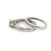 10CT WHITE GOLD WRAP AROUND STYLE DIAMOND BRIDAL SET VALUED @ $1999