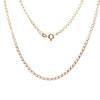 9CT YELLOW GOLD 48CM OPEN CURB LINK CHAIN