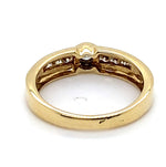 9CT YELLOW GOLD DIAMOND DRESS RING