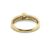 9CT YELLOW GOLD THICKENED TOP STYLE DIAMOND DRESS RING VALUED @ $1899
