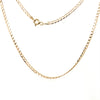 9CT YELLOW GOLD 48CM FLAT OPEN DIAMOND CUT CURB LINK CHAIN