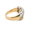 DIAMONDS SET IN PEAR SHAPE 9CT YELLOW & WHITE GOLD SETTING
