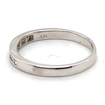 9CT WHITE GOLD CHANNEL SET DIAMOND DRESS RING