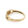 9CT YELLOW GOLD 3 DIAMONDS SET IN "MUM" RING