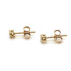 9CT YELLOW GOLD DIAMONDS ILLUSION SET IN STUD EARRINGS