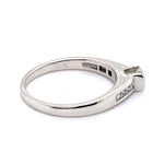 18CT WHITE GOLD THICKENED TOP STYLE DIAMOND DRESS RING VALUED @ $3699