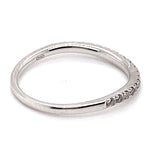 18CT WHITE GOLD FITTED THICKENED TOP STYLE DRESS RING VALUED @ $1799