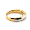 18CT YELLOW AND WHITE GOLD HAMMER SET DIAMOND MENS DRESS RING VALUED @ $3599