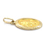 9CT YELLOW GOLD OVAL ST CHRISTOPHER PENDANT TW 1.6g