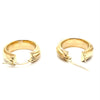 9CT YELLOW GOLD WIDE ROUND HOOP EARRINGS TW 3.6g