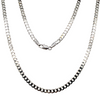 9CT WHITE GOLD 57CM CURB LINK CHAIN TW 7g