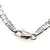 9CT WHITE GOLD 57CM CURB LINK CHAIN TW 7g
