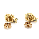 18CT YELLOW GOLD PEARL & SAPPHIRE STUD EARRING VALUED @ $2299