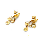 18CT YELLOW GOLD DROP STYLE EARRINGS TW 2.5g
