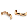 9CT ROSE GOLD ROUND HUGGIE STYLE EARRINGS