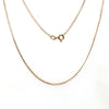 9CT YELLOW GOLD 44CM CURB LINK CHAIN