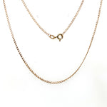 9CT YELLOW GOLD 44CM CURB LINK CHAIN