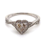 9CT WHITE GOLD CROSS OVER PATTERN DIAMOND DRESS RING VALUED @ $2099