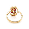 14CT YELLOW GOLD ROUND CUT RUBY DRESS RING VALUED @ $2299