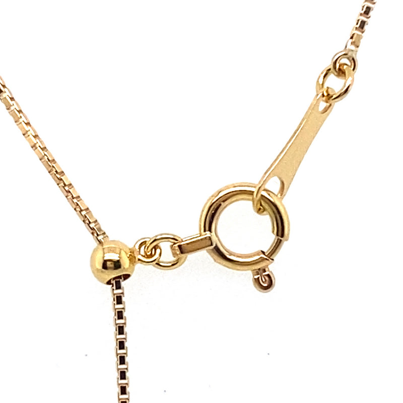 18CT YELLOW GOLD 45CM FINE BOX LINK CHAIN