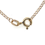 9CT YELLOW GOLD 44CM CURB LINK CHAIN