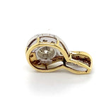 18CT YELLOW & WHITE GOLD DIAMOND PENDANT VALUED @ $4999
