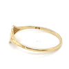 9CT YELLOW GOLD DIAMOND SET IN HEART SHAPE SIGNET RING