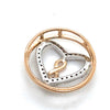 10CT ROSE GOLD DIAMONDS SET IN ROUND INFINITY HEART PENDANT