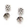 18CT WHITE GOLD DIAMOND STUD EARRINGS VALUED @ $1999