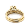 9CT YELLOW GOLD FLOW UP STYLE DIAMOND BRIDAL SET VALUED @ $3099