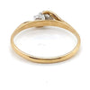 9CT YELLOW & WHITE GOLD DIAMONDS SET IN TRILOGY SETTING DRESS RING
