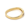 18CT YELLOW GOLD V PATTERN DIAMOND DRESS RING VALUED @ $1699