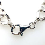 46CM SILVER SOLID CURB LINK CHAIN