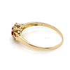 14CT YELLOW GOLD RUBY & DIAMOND CLUSTER DRESS RING