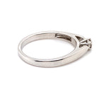 9CT WHITE GOLD POINTED SHOULDER DIAMOND DRESS RING VALUED @ $1100