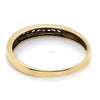9CT YELLOW GOLD 11 ROUND BRILLIANT CUT CHANNEL SET DIAMOND DRESS RING