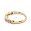 14CT YELLOW GOLD CHANNEL SET DIAMOND DRESS RING