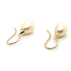 9CT YELLOW GOLD CULTURED PEARLS IN DROP STYLE EARRINGS