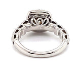 9CT WHITE GOLD FLOW UP STYLE DIAMOND DRESS RING VALUED @ $4099