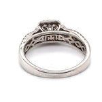 10CT WHITE GOLD FLOW UP STYLE DIAMOND DRESS RING VALUED @ $2599