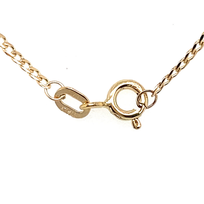 9CT YELLOW GOLD 50CM CURB LINK CHAIN