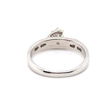 18CT WHITE GOLD WRAP AROUND STYLE DIAMOND DRESS RING VALUED @ $2399