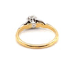18CT YELLOW & WHITE GOLD FLOW UP STYLE DIAMOND DRESS RING VALUED @ $1899