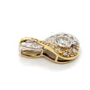 18CT YELLOW & WHITE GOLD DIAMOND PENDANT VALUED @ $4999