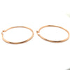 9CT ROSE GOLD LARGE HOLLOW HOOP EARRINGS