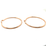 9CT ROSE GOLD LARGE HOLLOW HOOP EARRINGS