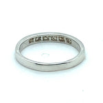 9CT WHITE GOLD CHANNEL SET DIAMOND DRESS RING